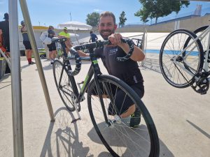 Foto aus „Velodrom Linz – Ein andere Art Rad“